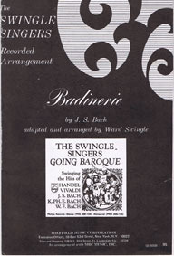 Badinerie SATB (Swingle Singers)